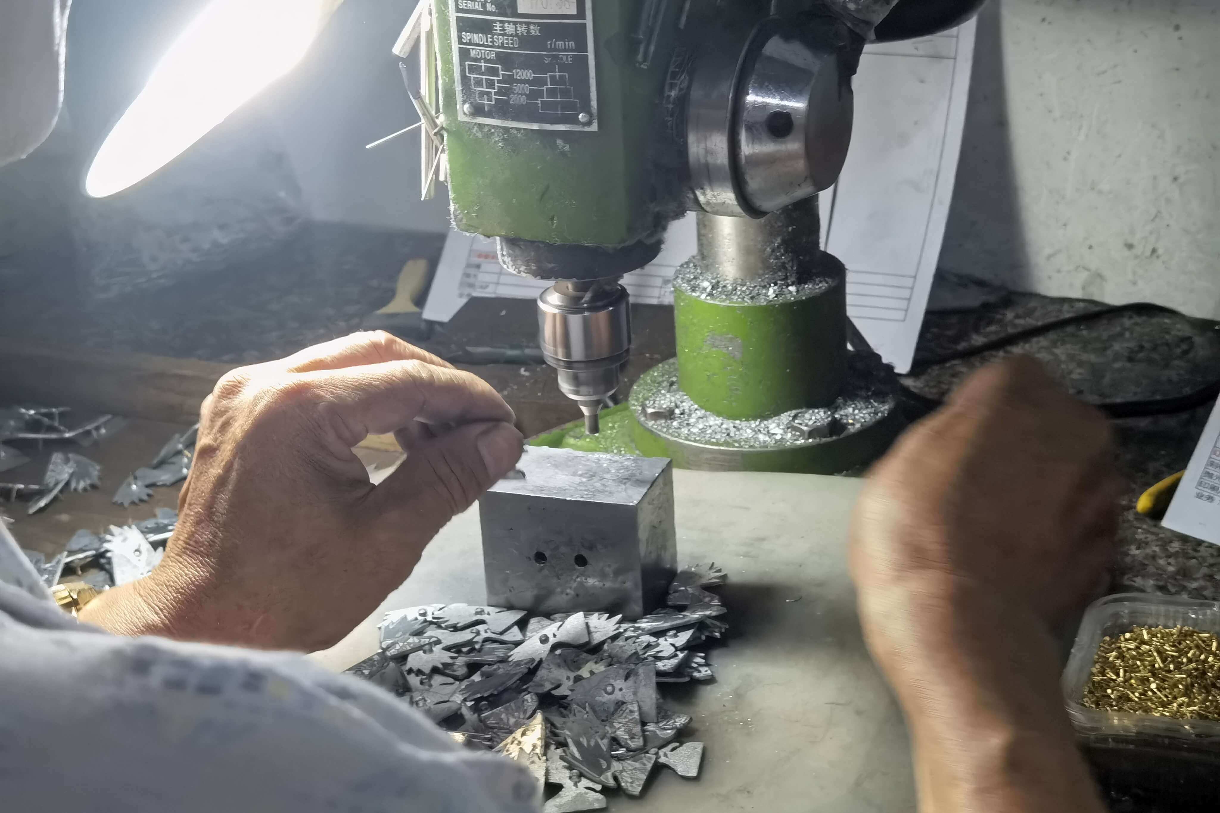 Secure rivet needle attachment and professional welding for pins