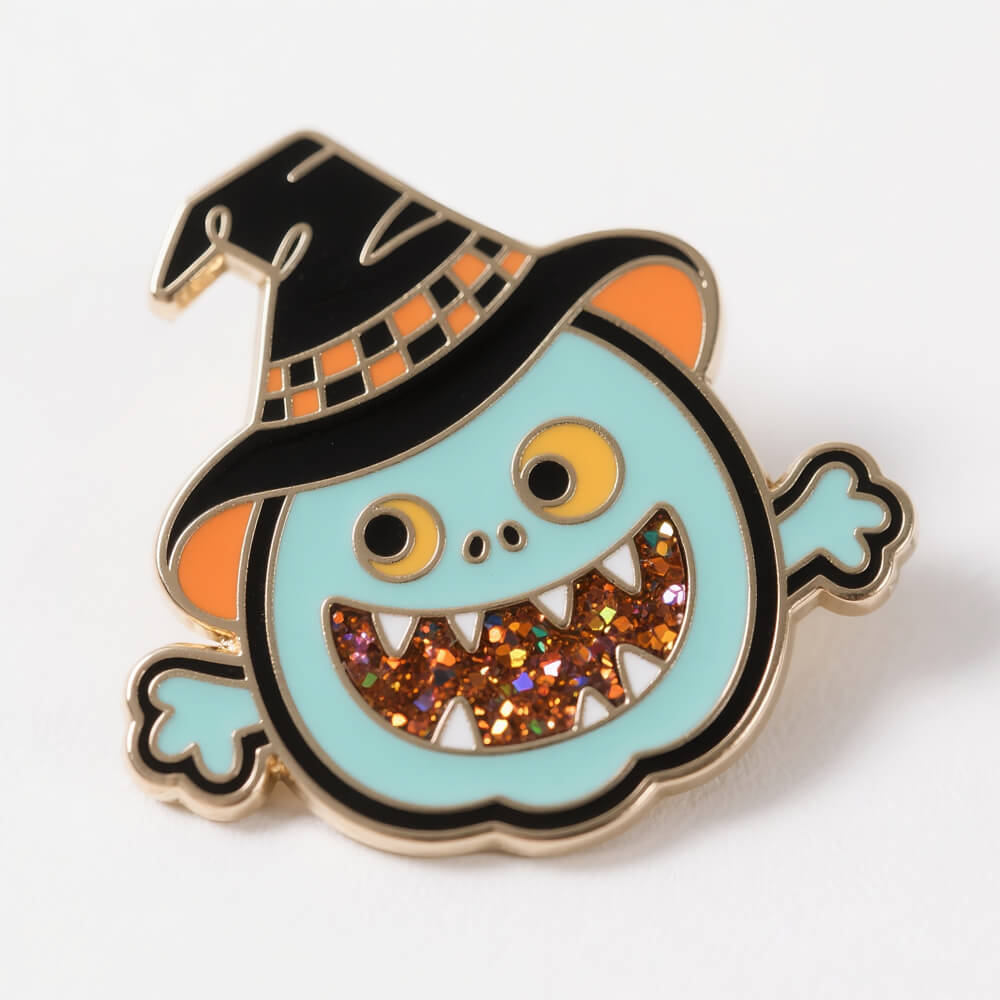 Glitter Enamel - Halloween Pumpkin